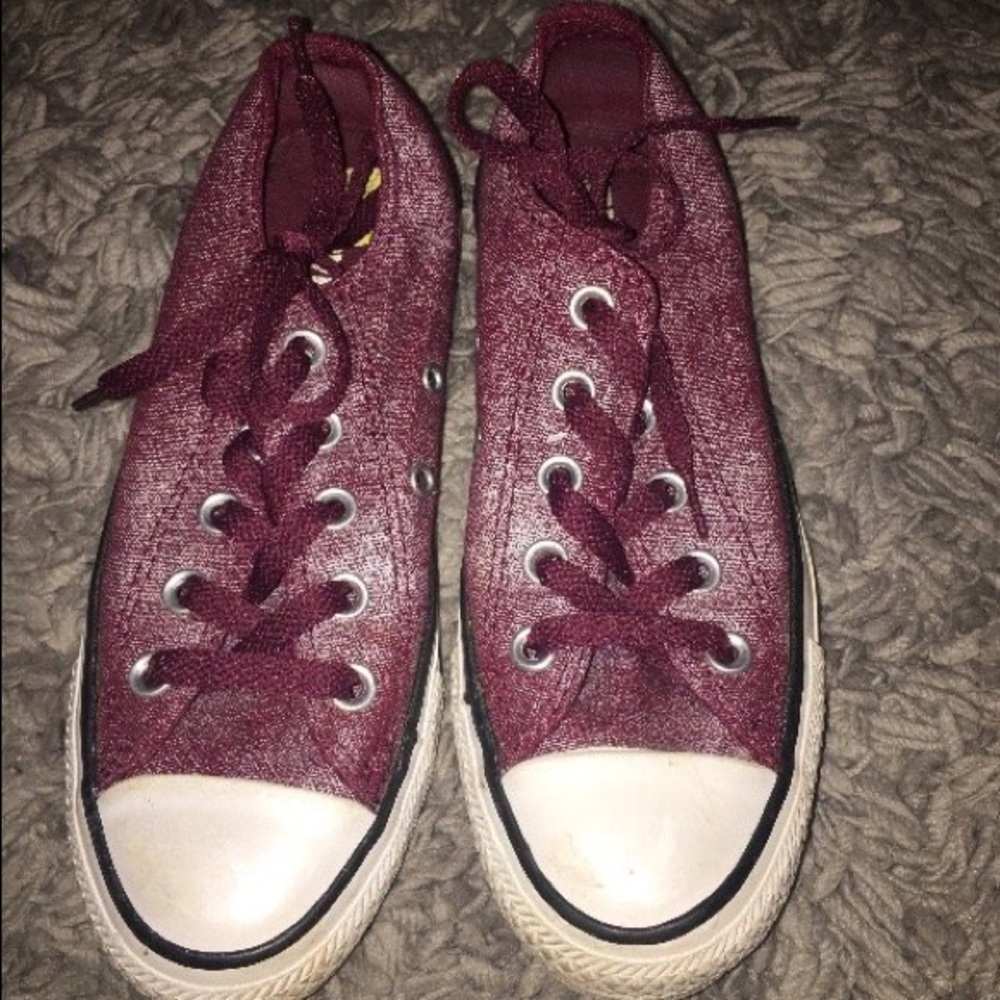 Burgundy Converse